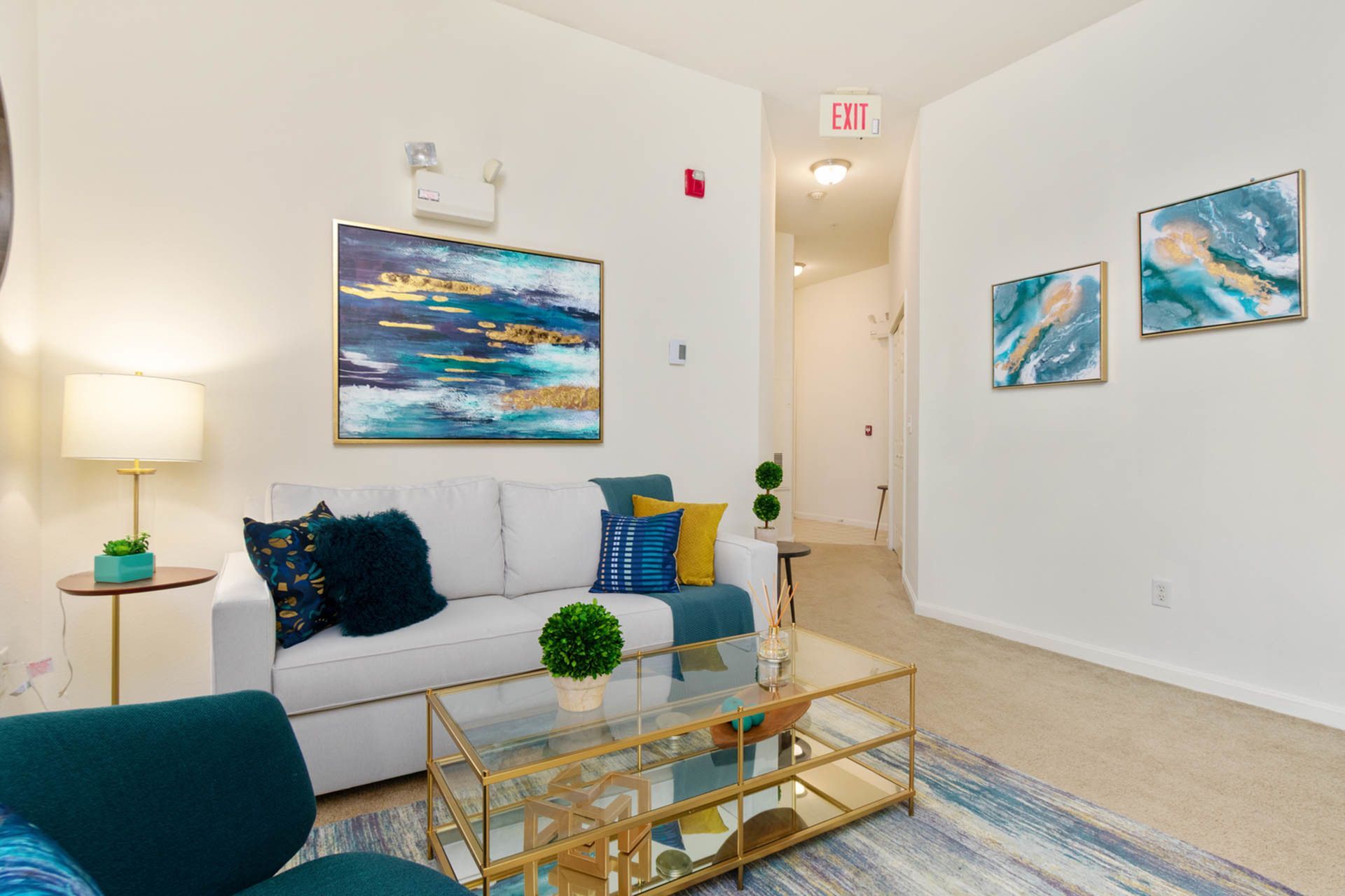 Spacious Living Room | Greenwich Place Apartments