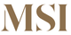 A logo for a company called MSI on a white background.