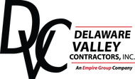 The logo for delaware valley contractors , inc. is an empire group company.