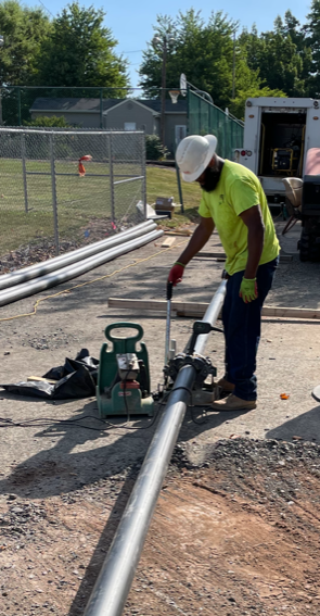 DVUC provides pipe fusion at Delaware Valley University