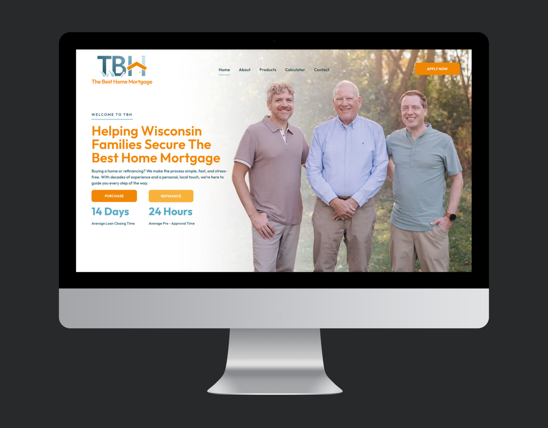 Three men are standing next to each other on a computer screen.