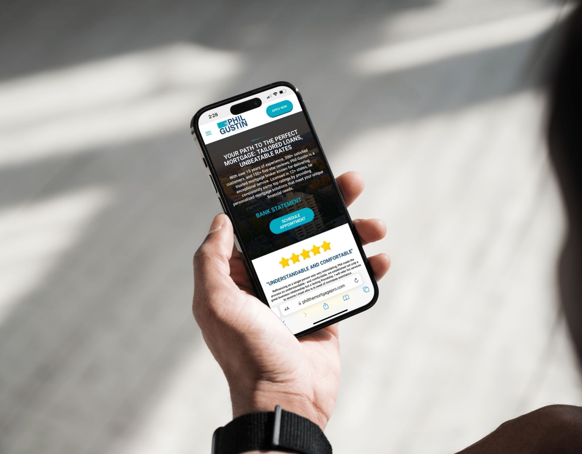 A person is holding a cell phone in their hand.