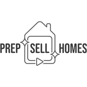 A logo for a company called prep sell homes.