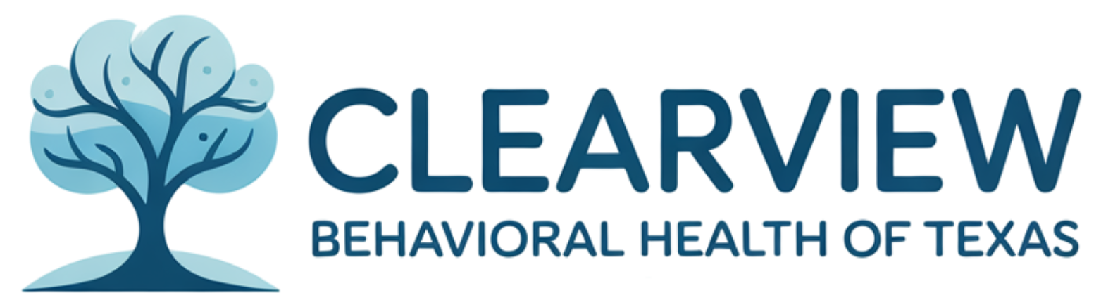 Logo for Clearview Behavioral Health of Texas. 
