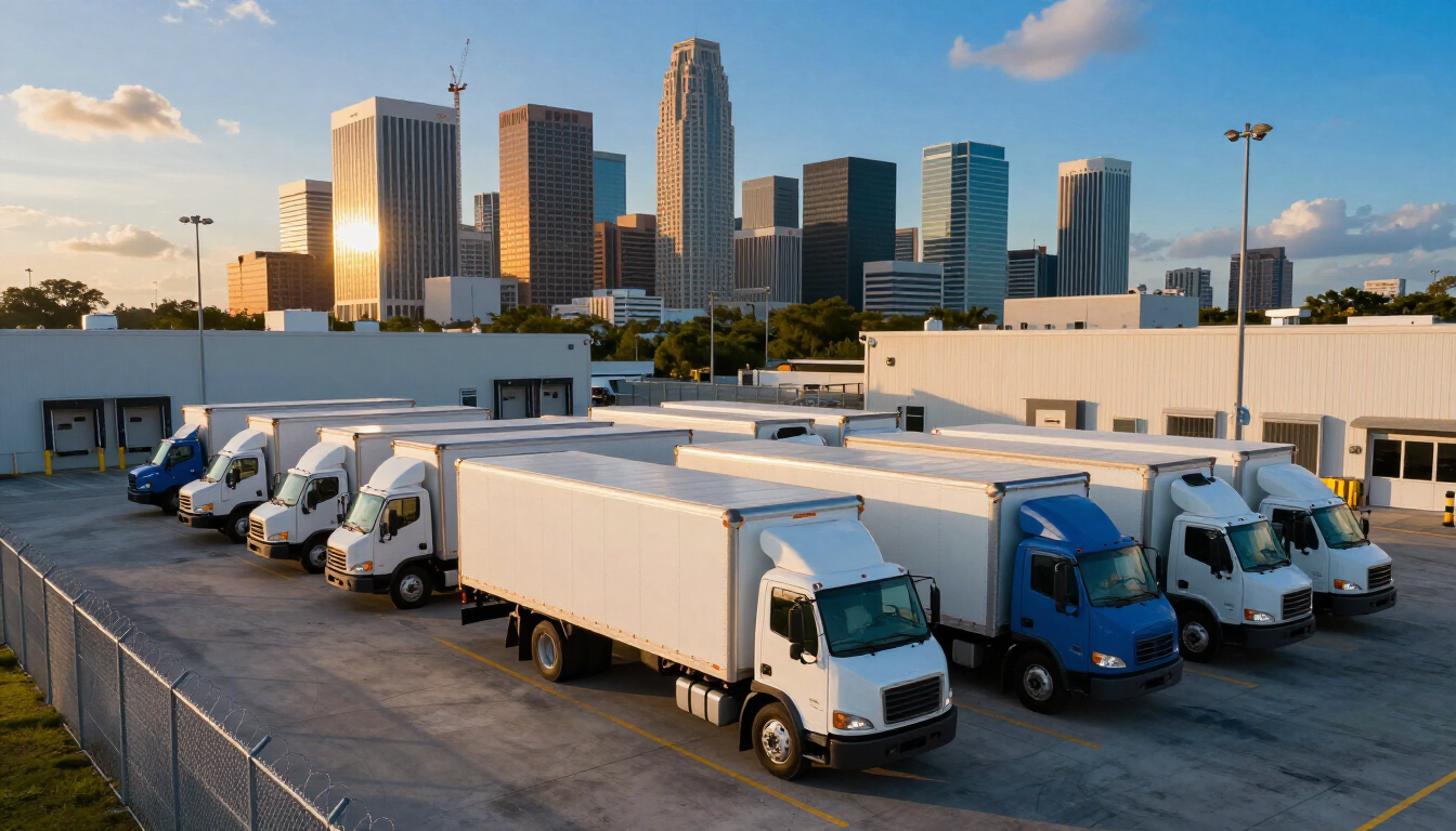 ASE Technician inspecting medium duty truck