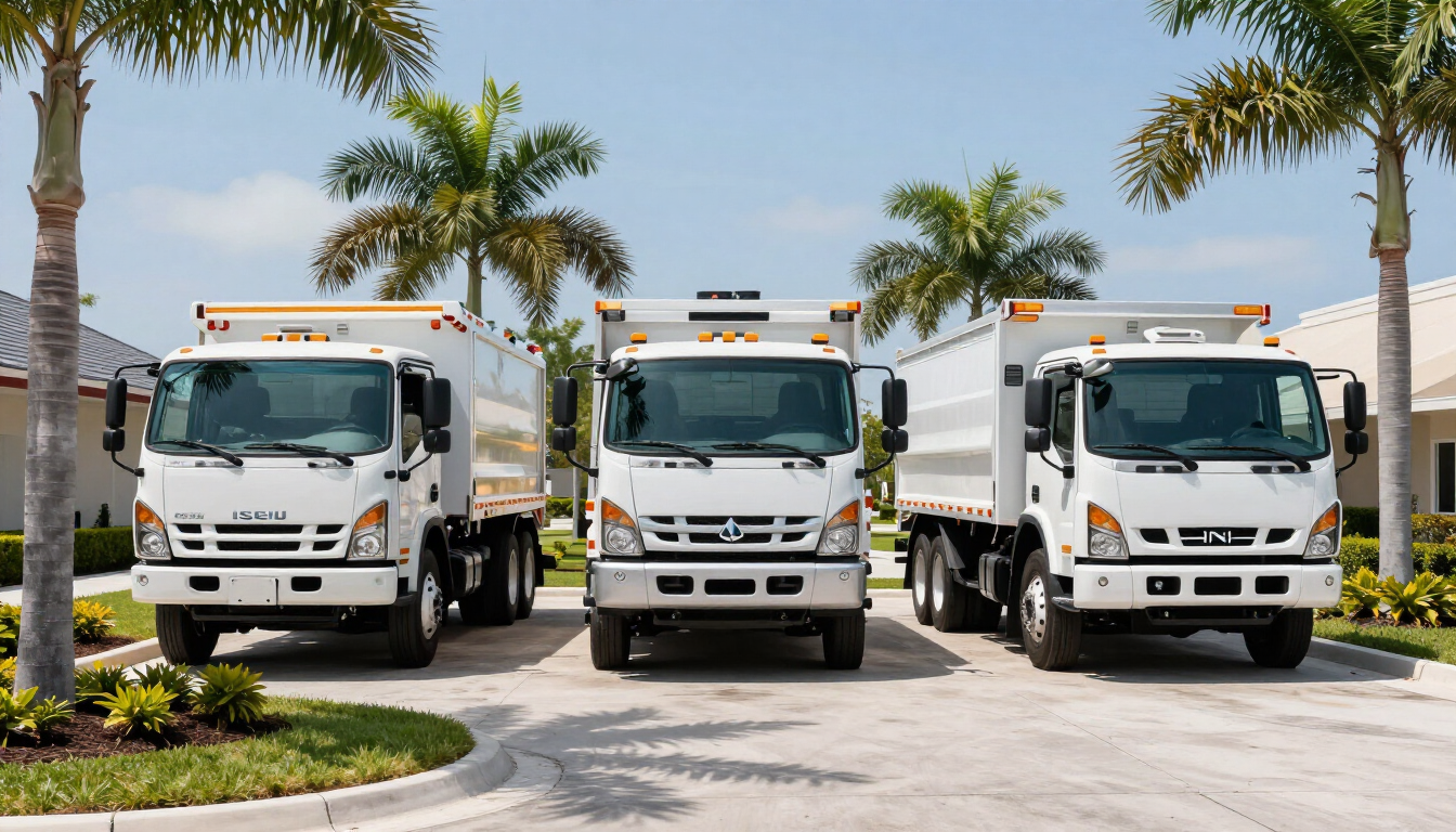 Cab-over truck maintenance for landscaping crews in Florida