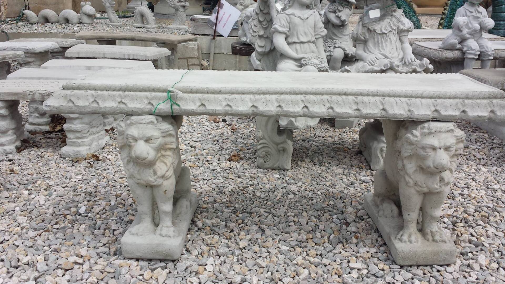 Unfinished Bench — St Louis, MO — St Louis Ornamental Stone