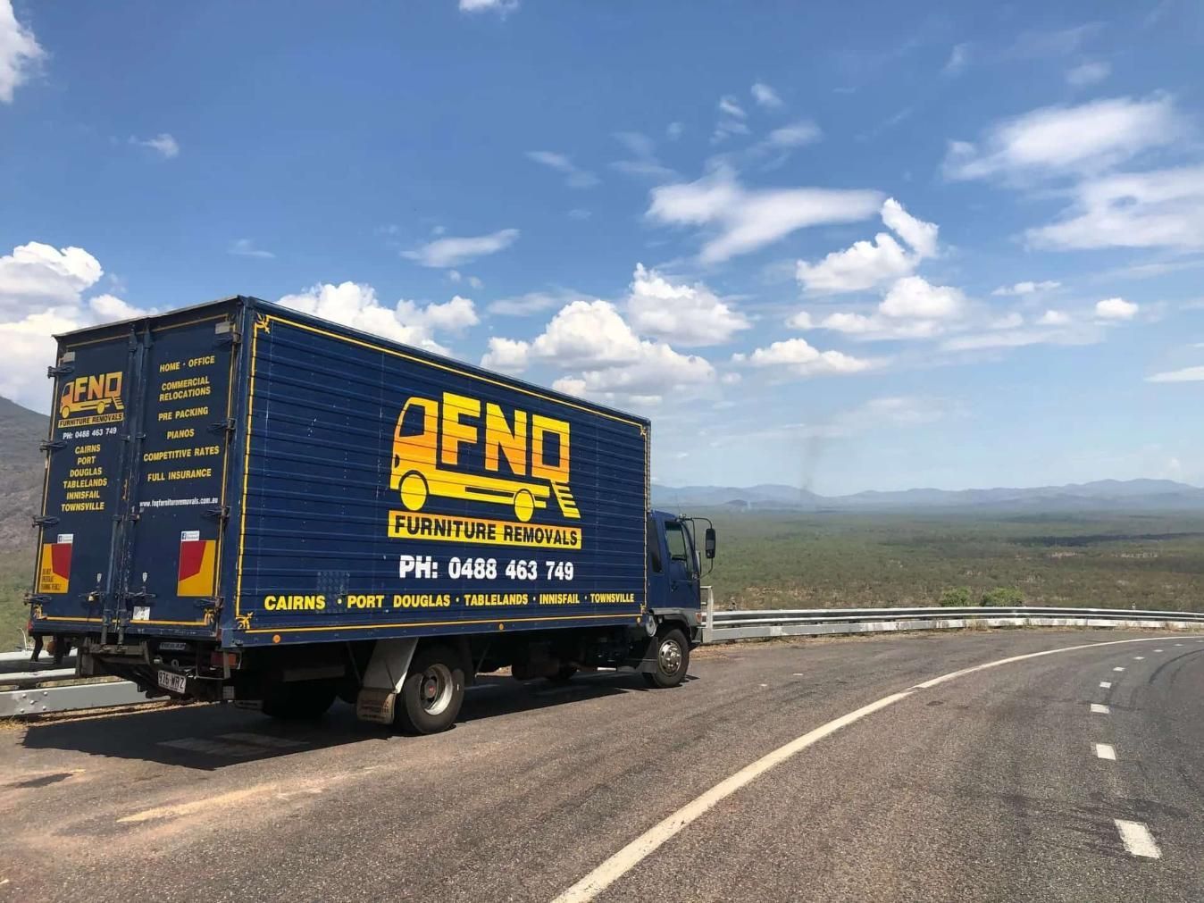Truck Travel On The Road — FNQ Furniture Removals in Stratford, QLD