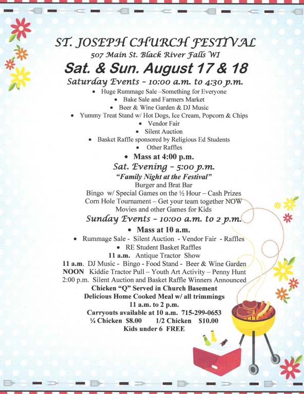 ST JOSEPH FESTIVAL 2019 FLYER