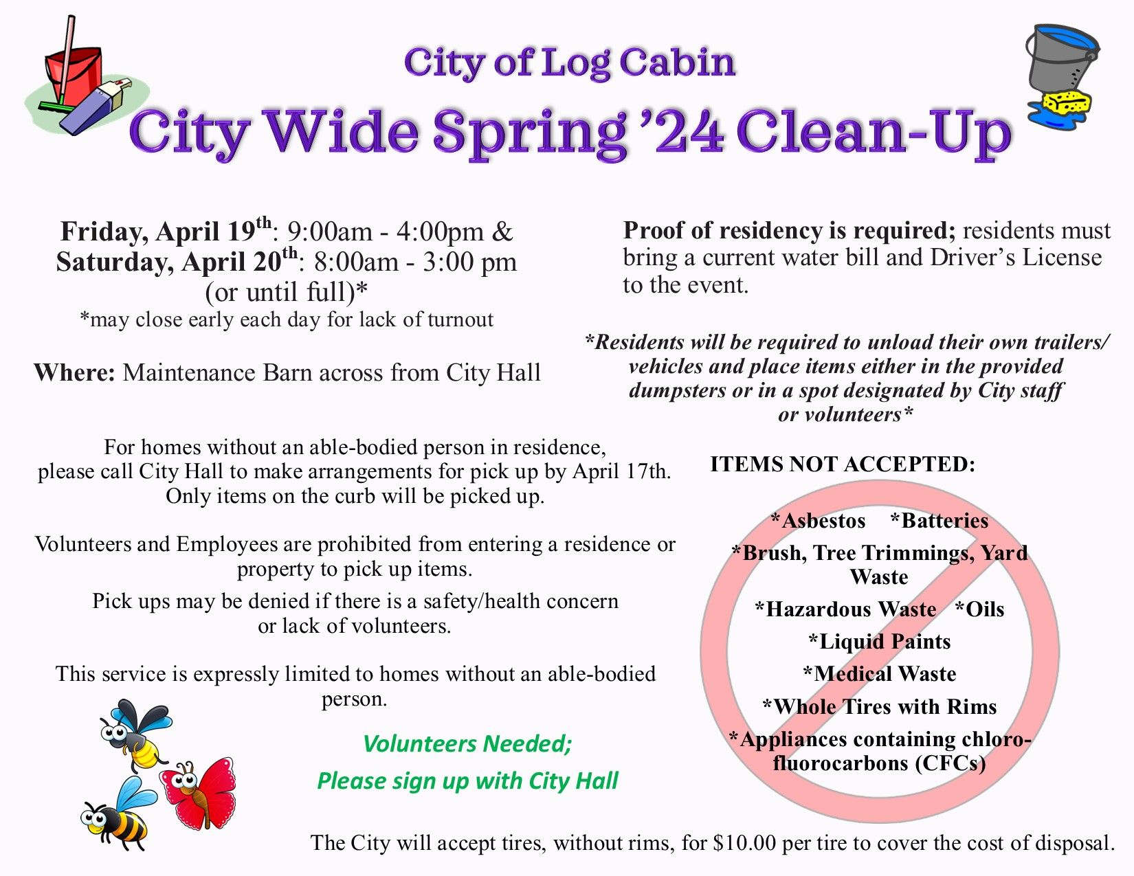 April 2024 City Clean Up