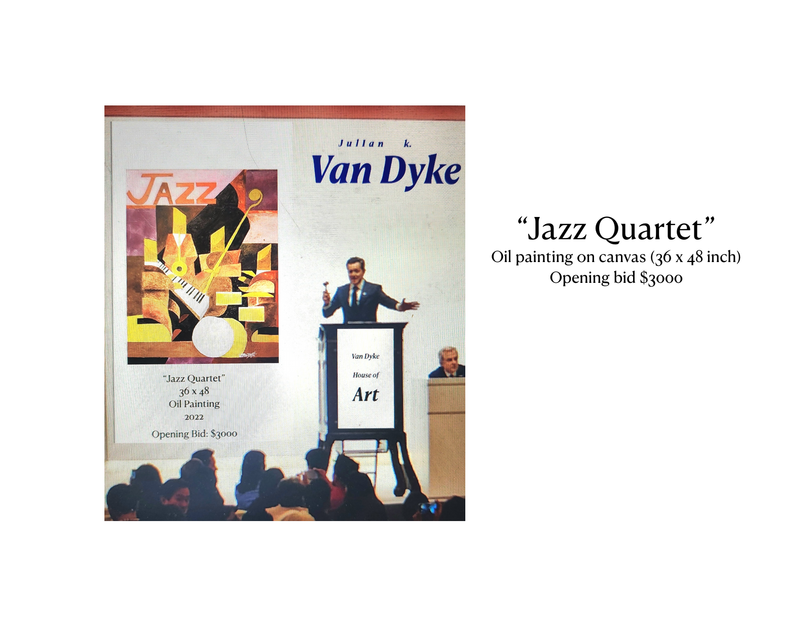 Julian Van Dyke's supplied Jazz Quartet artwork sheet
