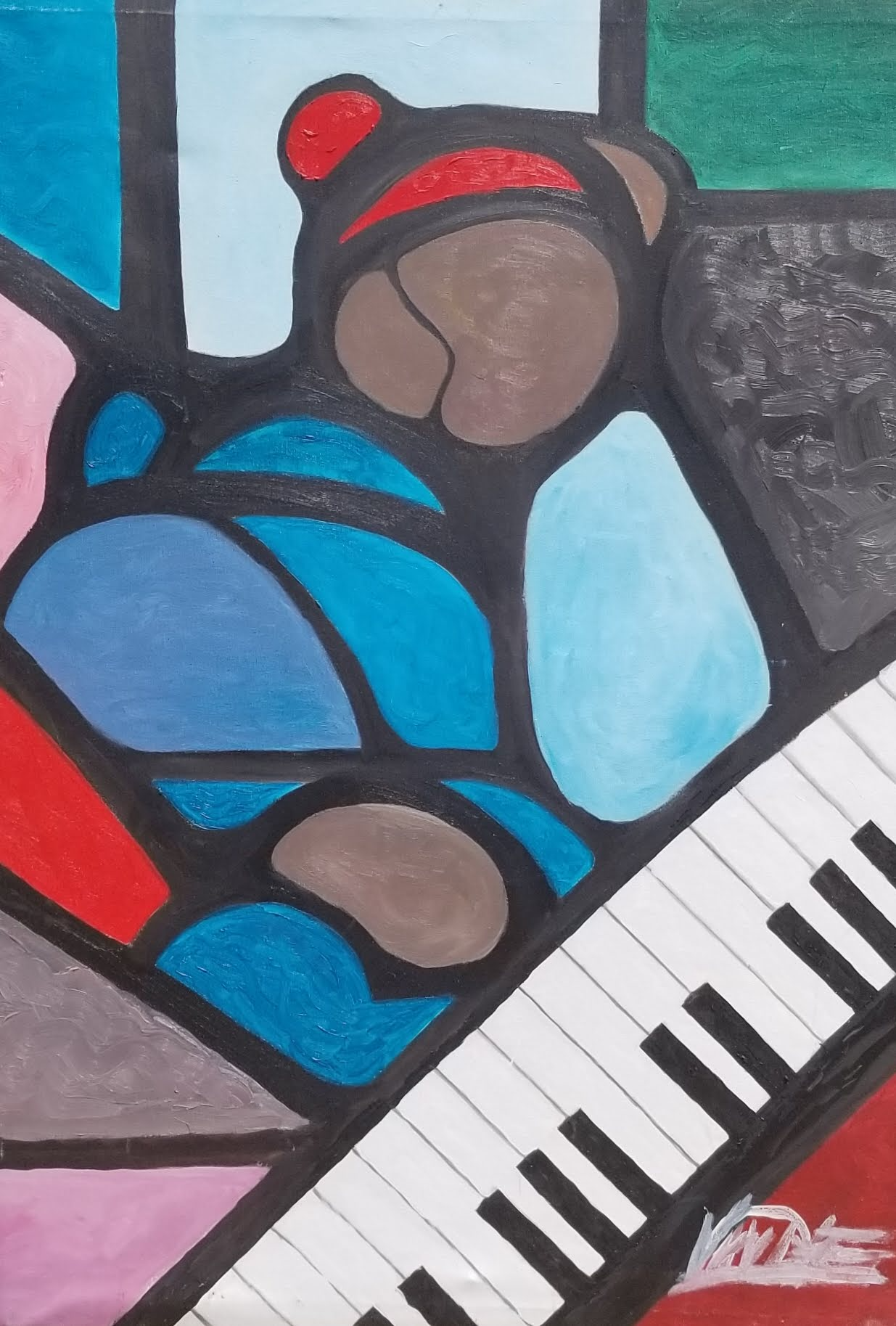 The Disgruntled Piano Player by Julian Van Dyke
