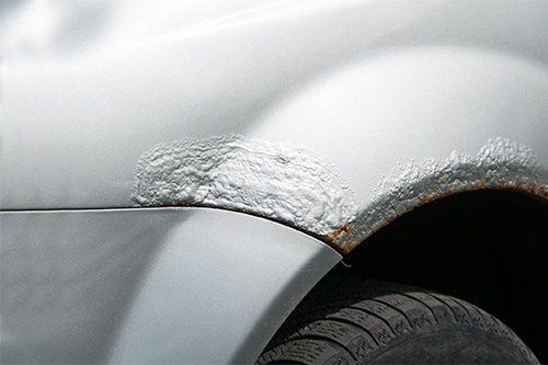 Car Fender with Rust and Corrosion — Owensboro, KY — Cambron Body Shop