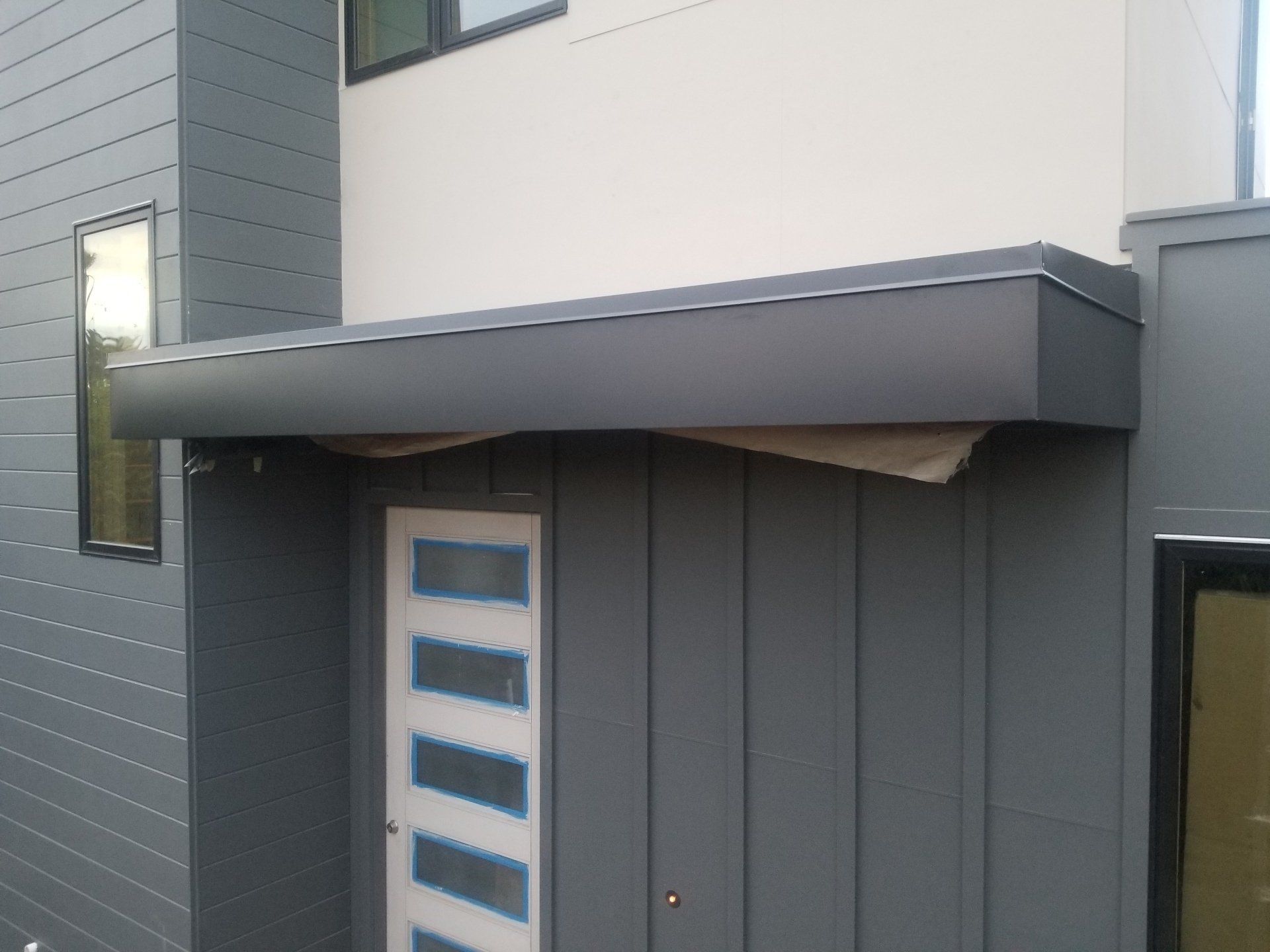 Gray Metal Awning — San Marcos, CA — Newest Sheet Metal