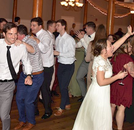 Bride dances