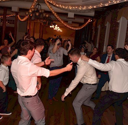 Groom dancing