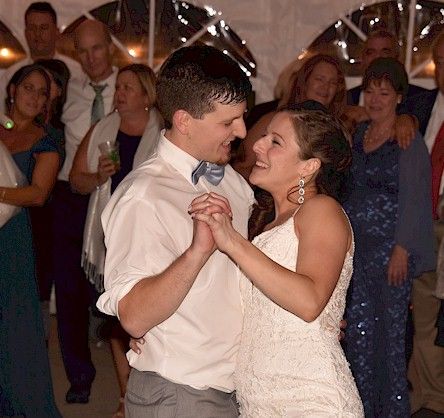 wedding bride and groom at Cisco Brewery, Portsmouth, New Hampshire