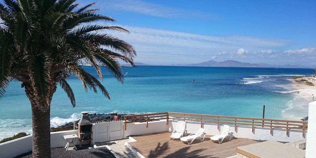 view to Corralejo bay from the accommodation