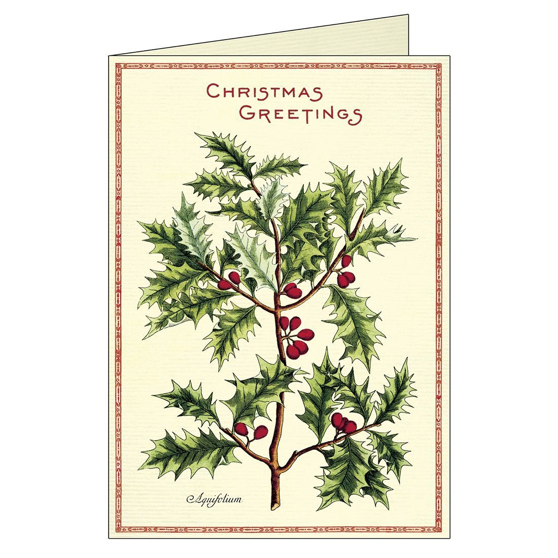 Postais Vintage Holly Christmas (9.5X14cm)