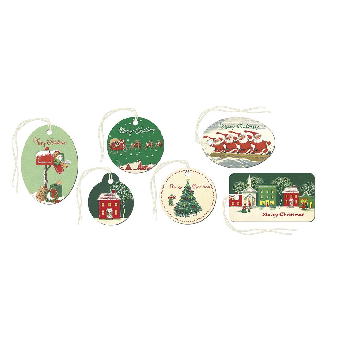 Etiquetas de Natal Vintage Christmas