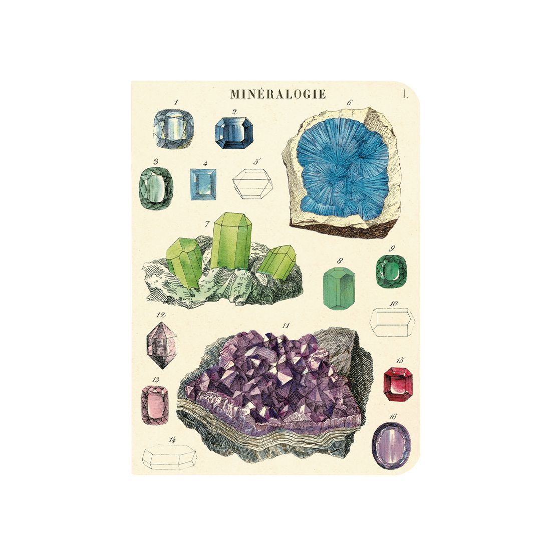 Mini Caderno Mineralogy (10X14cm)