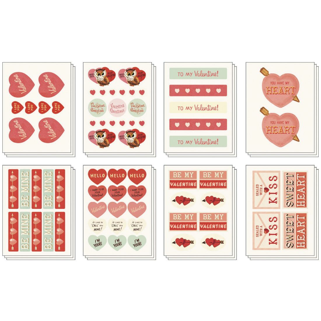 Autocolantes Valentine (13X12cm)