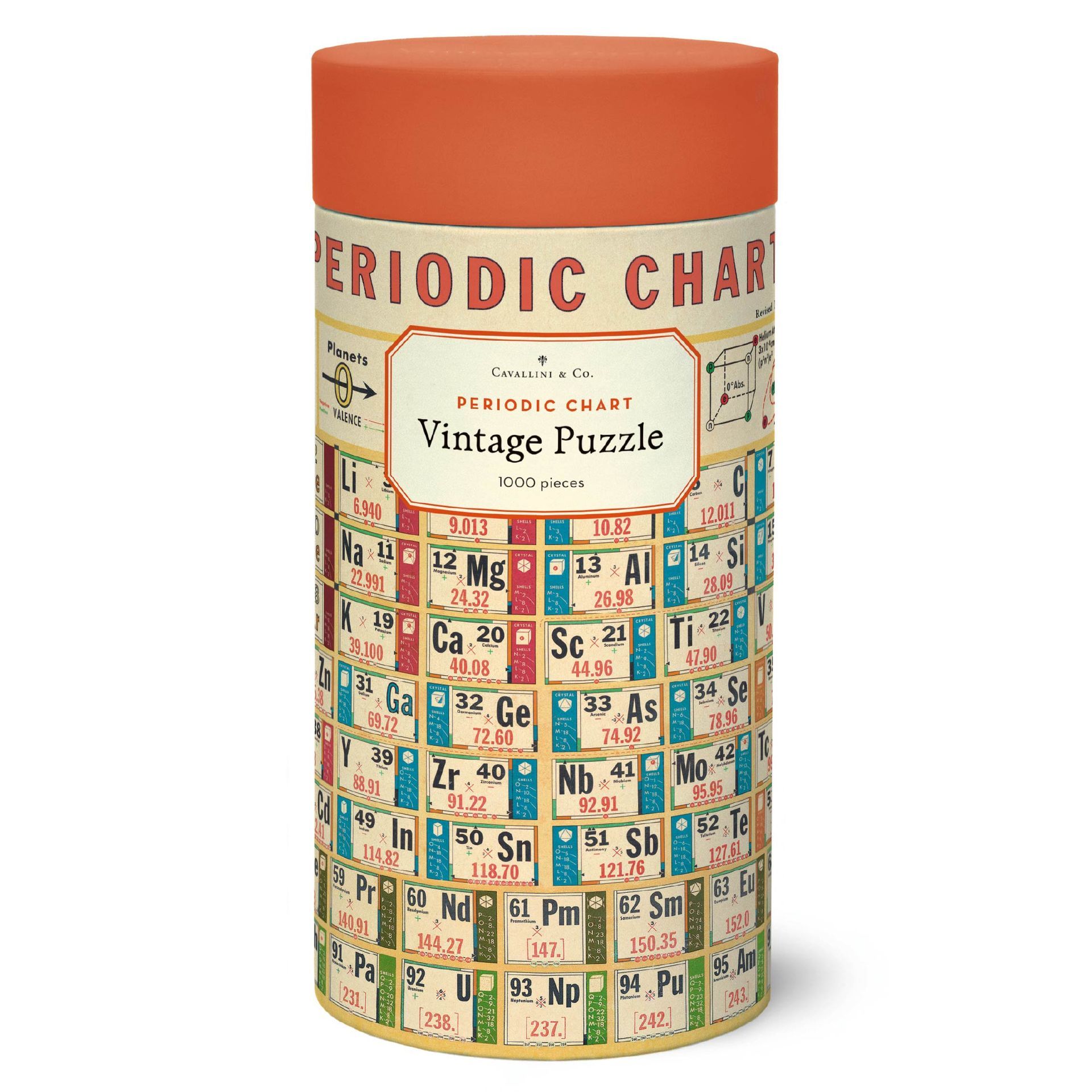 Puzzle Vintage Periodic Chart 1000 Peças (55X70cm)