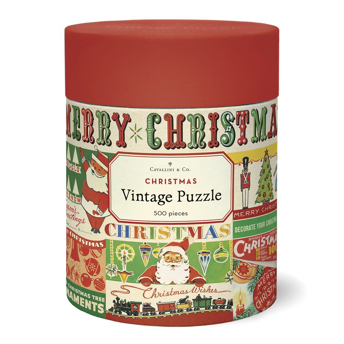 Puzzle Vintage Christmas 500 Peças (35X55cm)