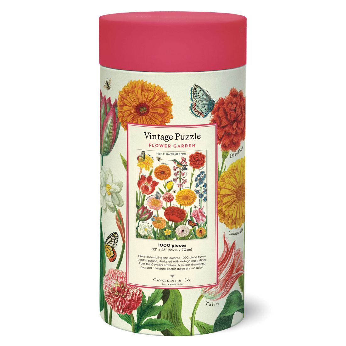 Puzzle Flower Garden 1000 Peças (55X70cm)