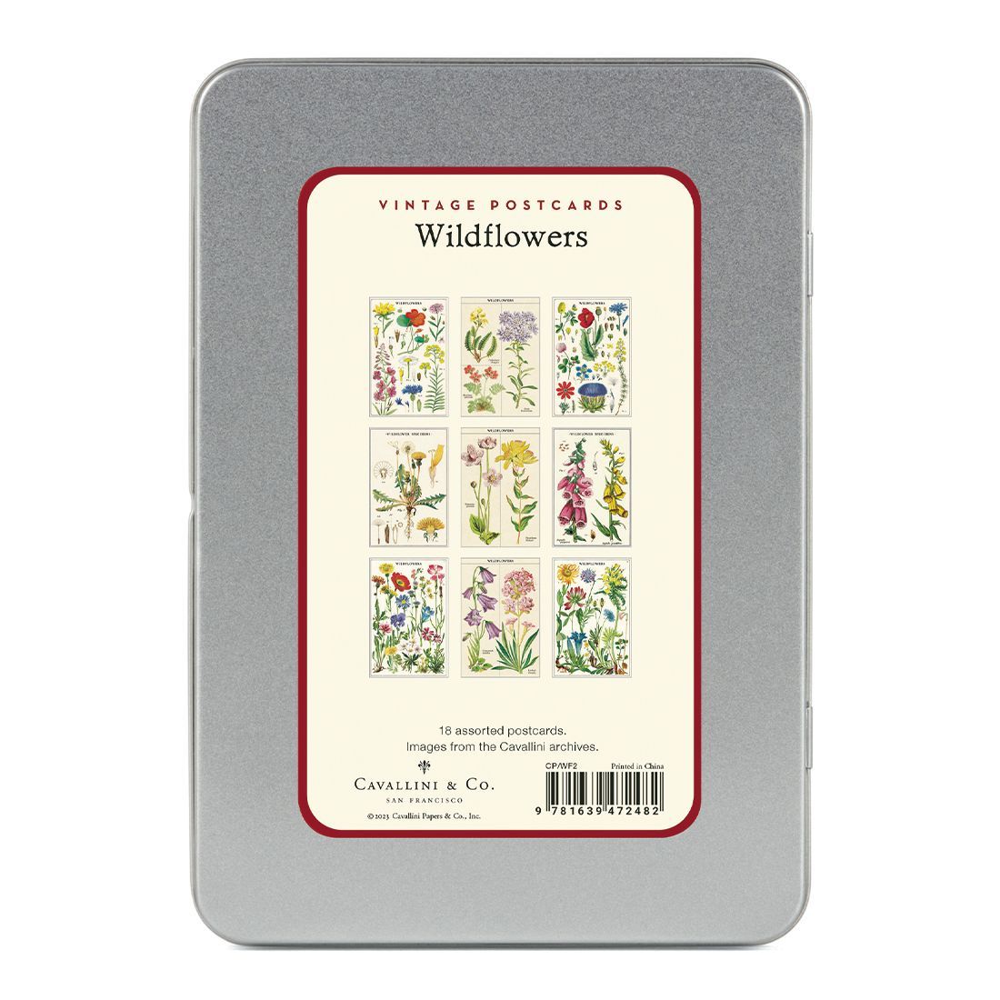 Postais Vintage Wildflowers 2 (9.5X14cm)