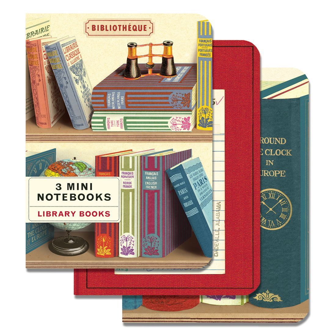 Mini Caderno Library Books (10X14cm)