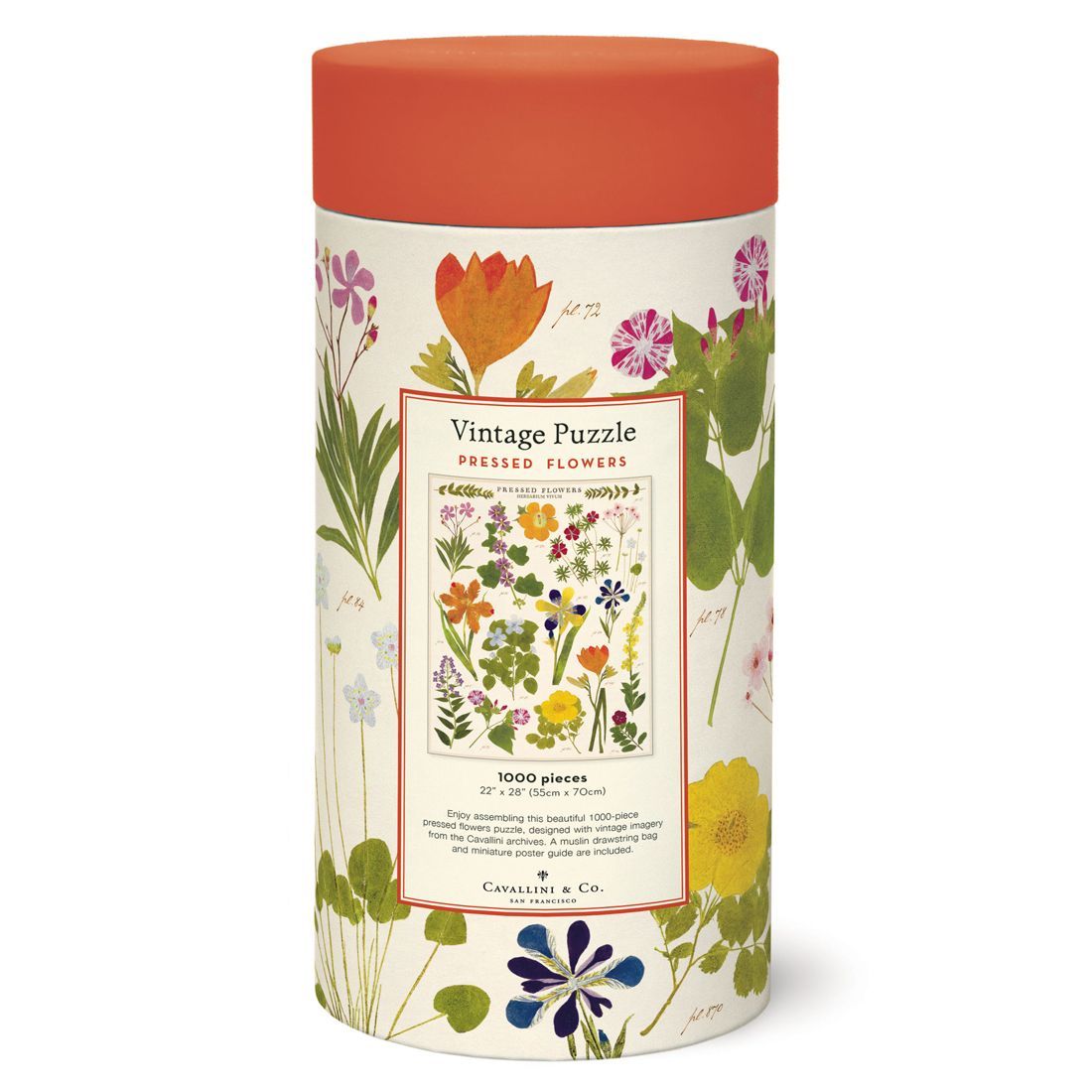 Puzzle Pressed Flowers 1000 Peças (55X70cm)