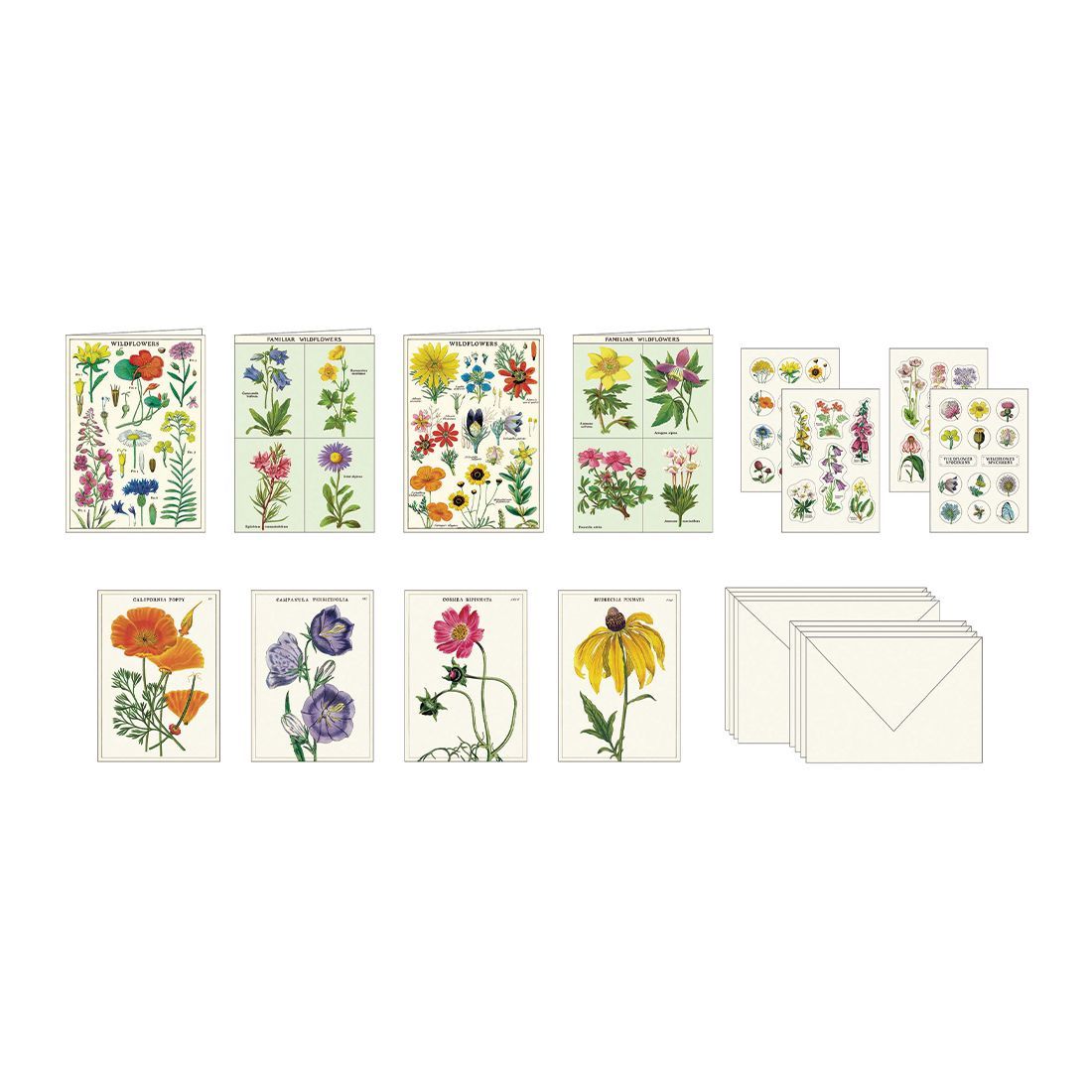 Set de Papelaria Wildflowers (13X17X4cm)
