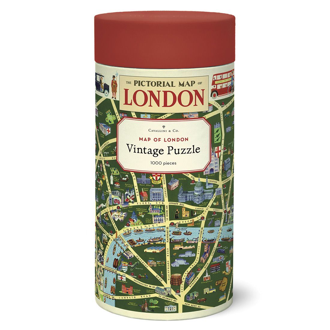 Puzzle London Map 1000 Peças (55X70cm)