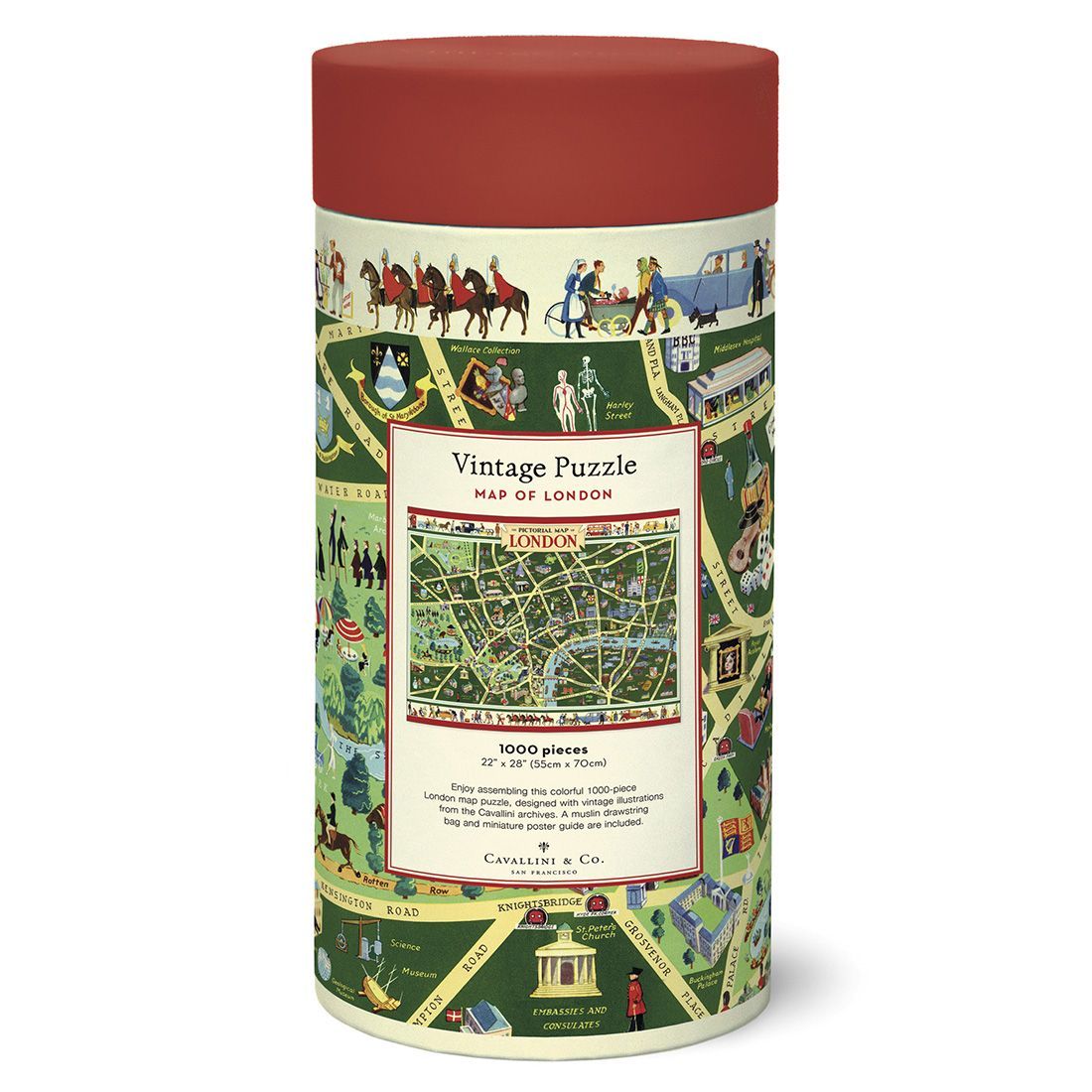 Puzzle London Map 1000 Peças (55X70cm)