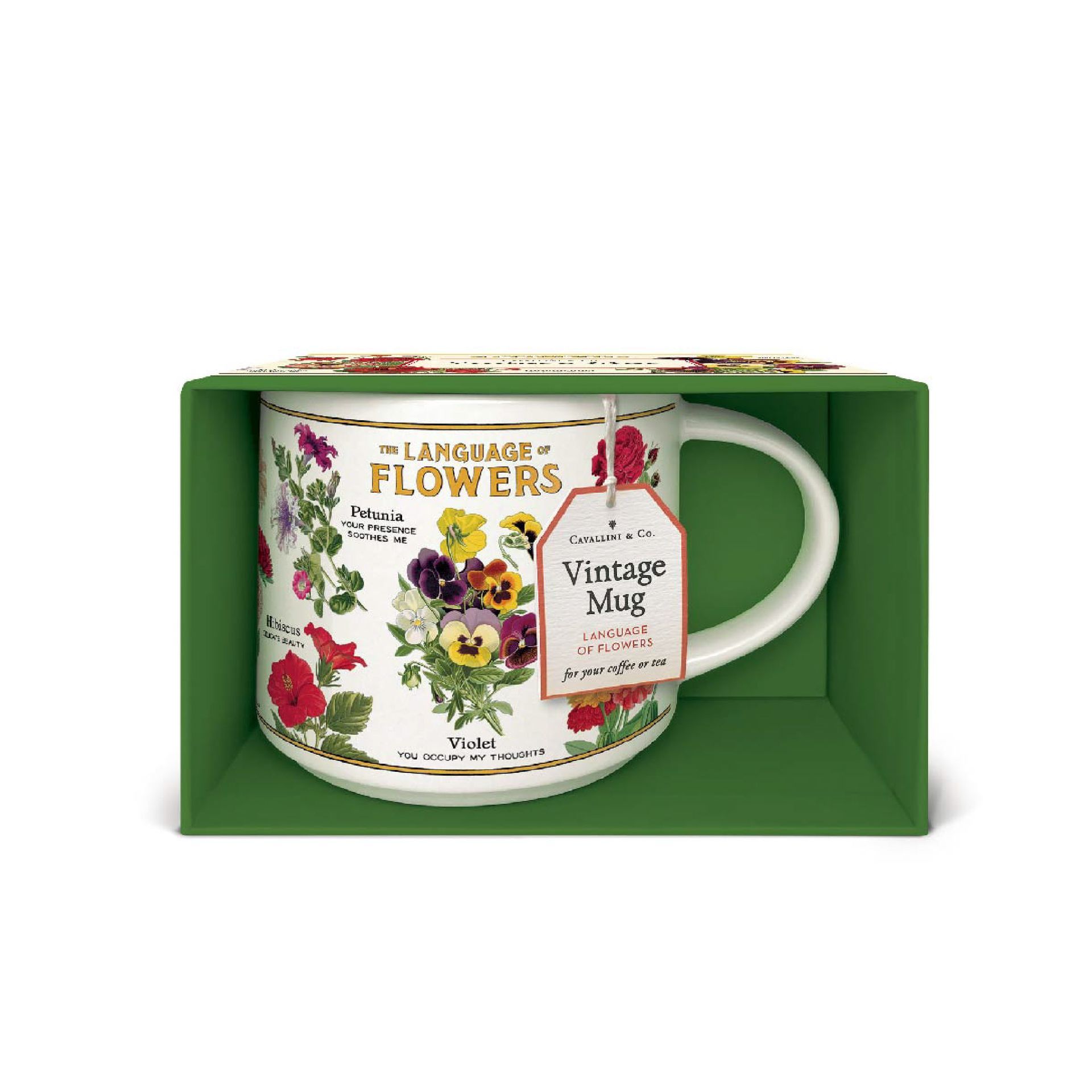 Caneca Vintage Language of Flowers