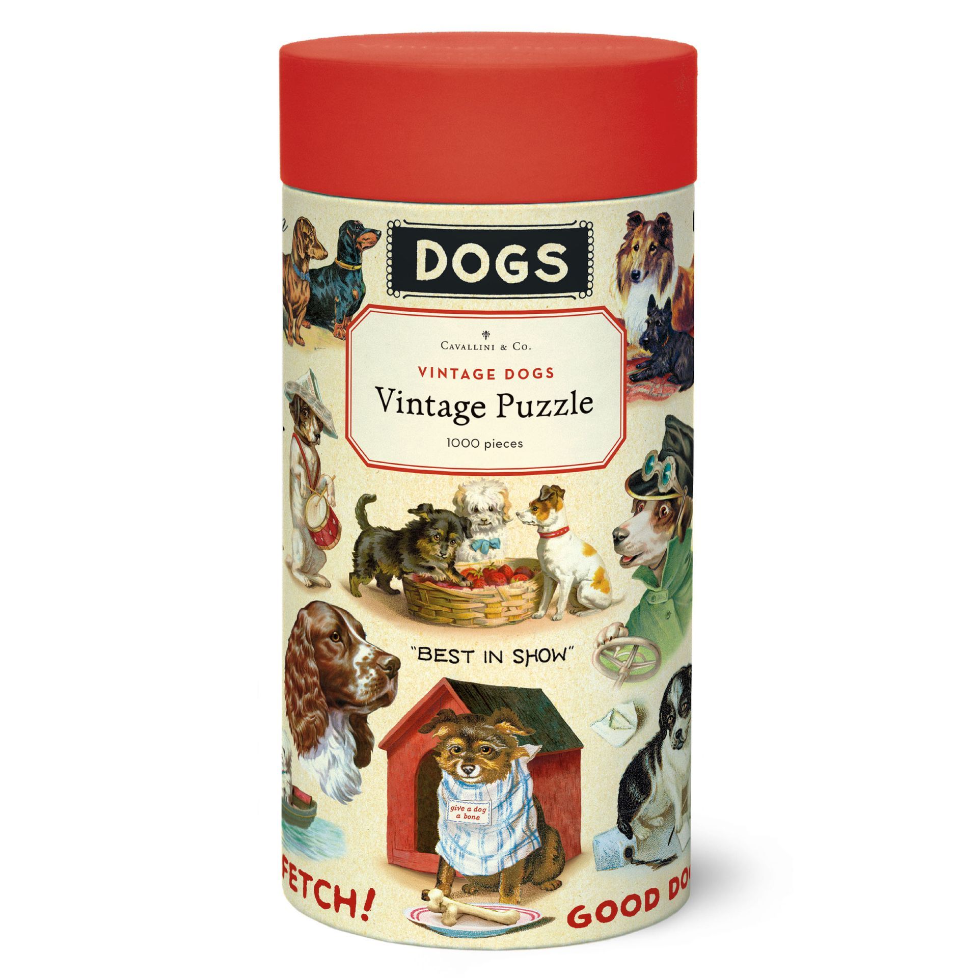 Puzzle Vintage Dogs 1000 Peças (55X70cm)