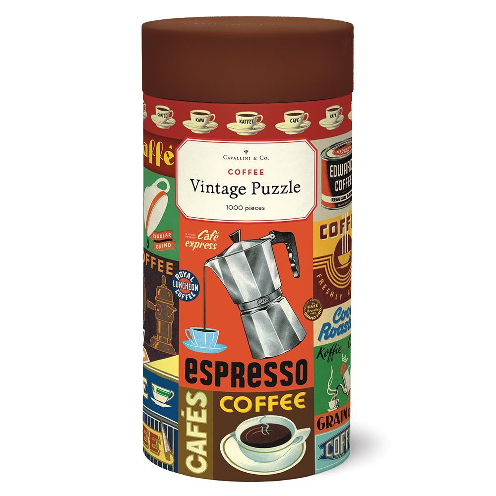 Puzzle Vintage Coffe 1000 Peças (55X70cm)