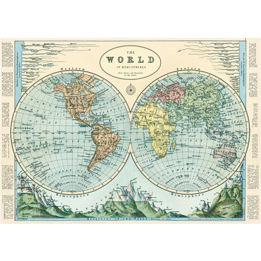 Poster Hemispheres (50X70cm)