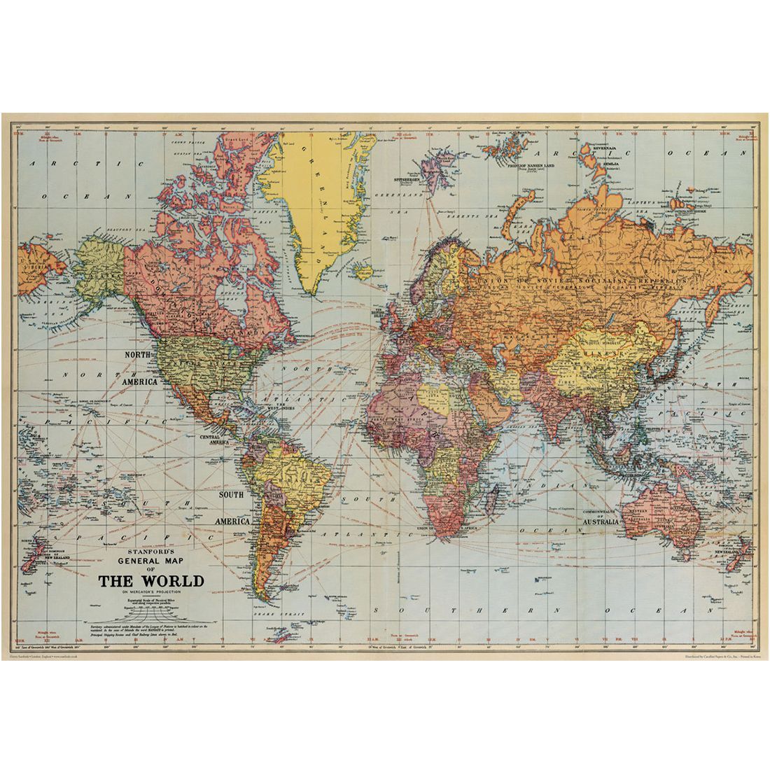 Poster World Map (50X70cm)