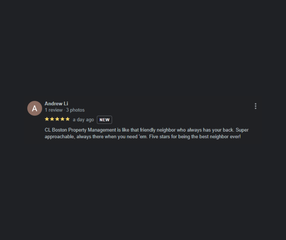 Andrew's review - 5 stars