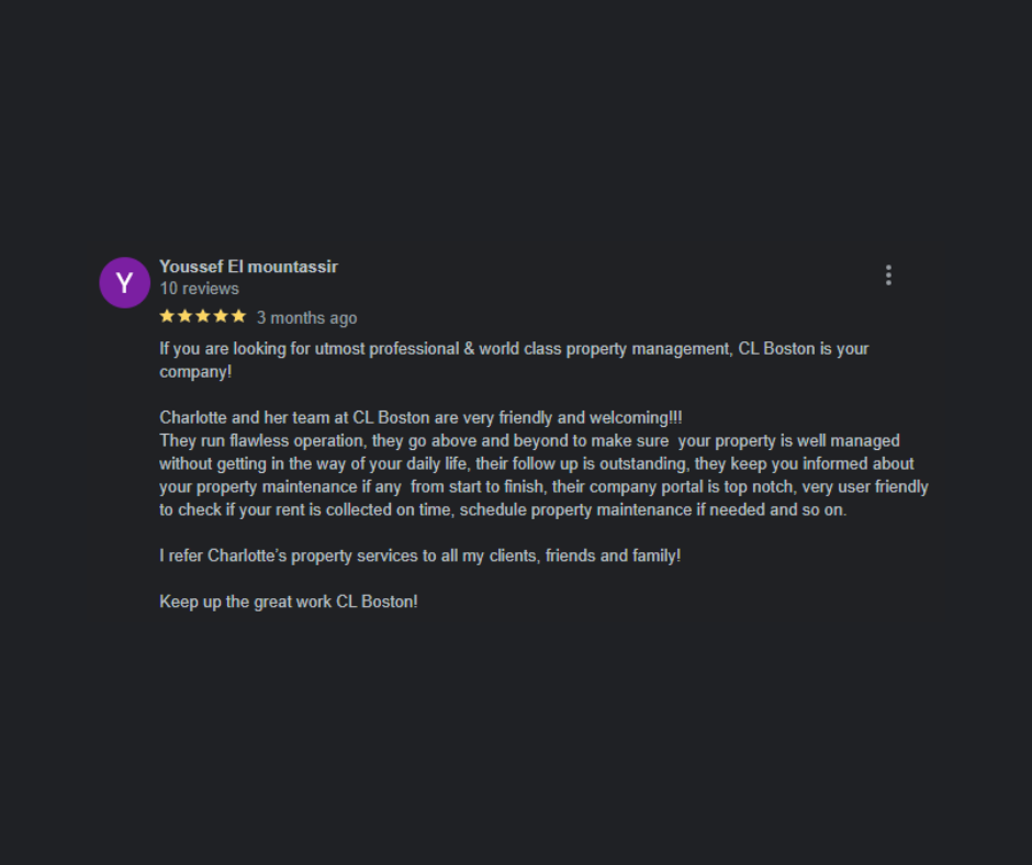 Youssef El Moustassir Google review - 5 Stars