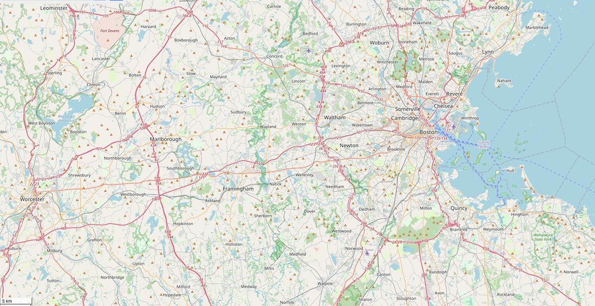 eastern massachusetts apartment marketing map