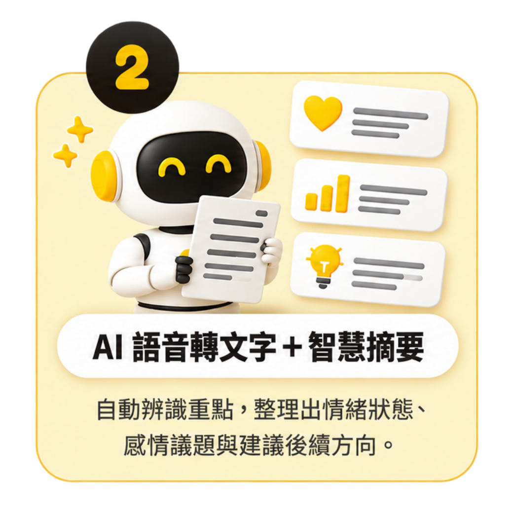 AI 語音轉文字＋智慧摘要