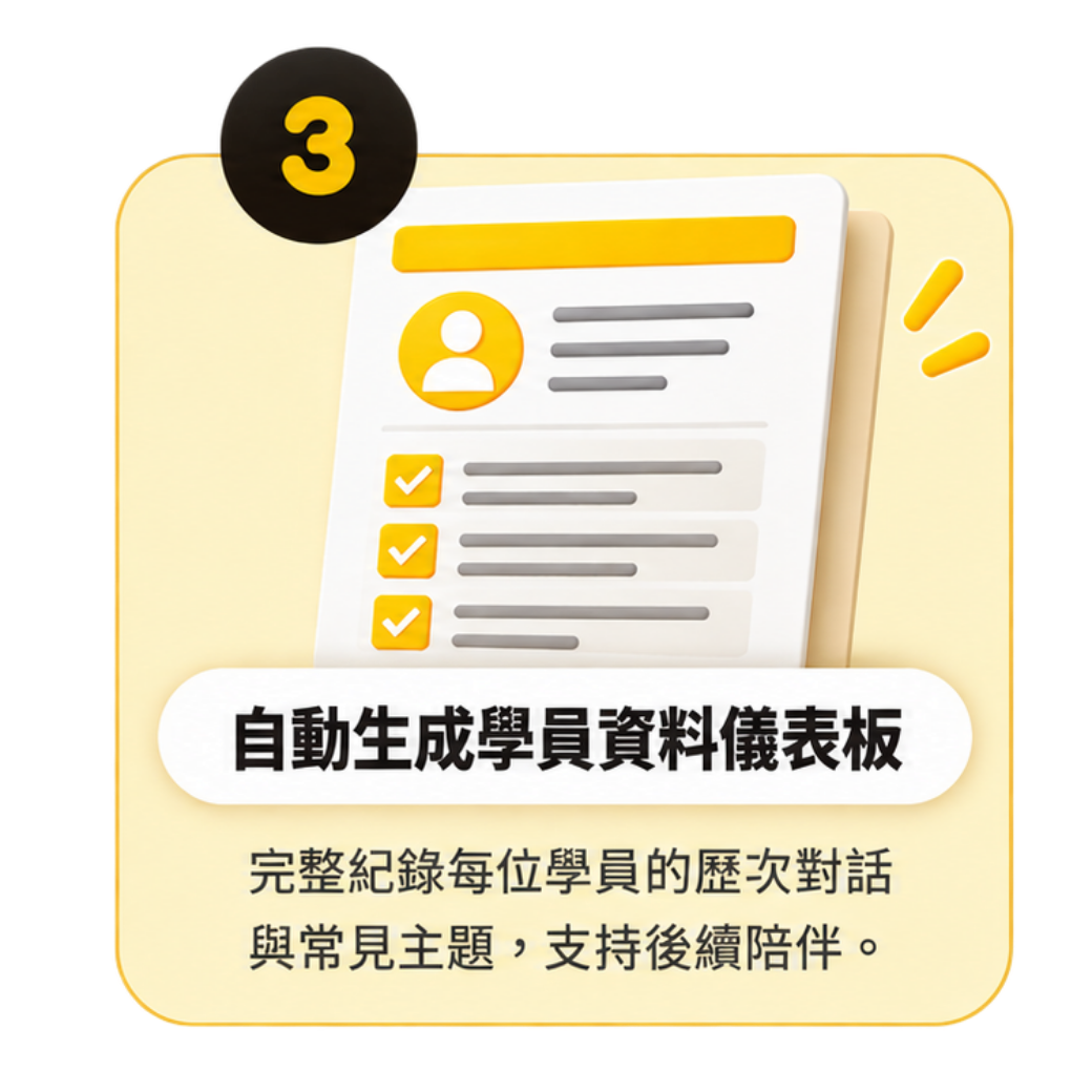 自動生成學員資料儀表板