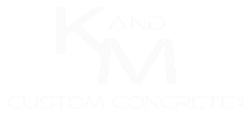 K and M Custom Concrete Logo