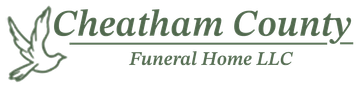 Cheatham County Funeral Home log with dove