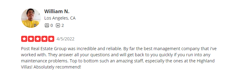 picture of tenant review