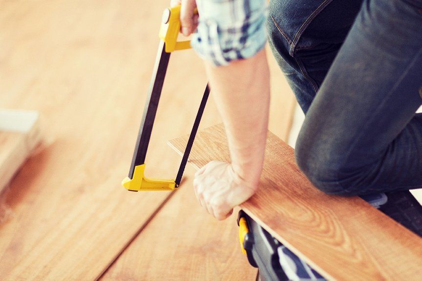 sawing wood