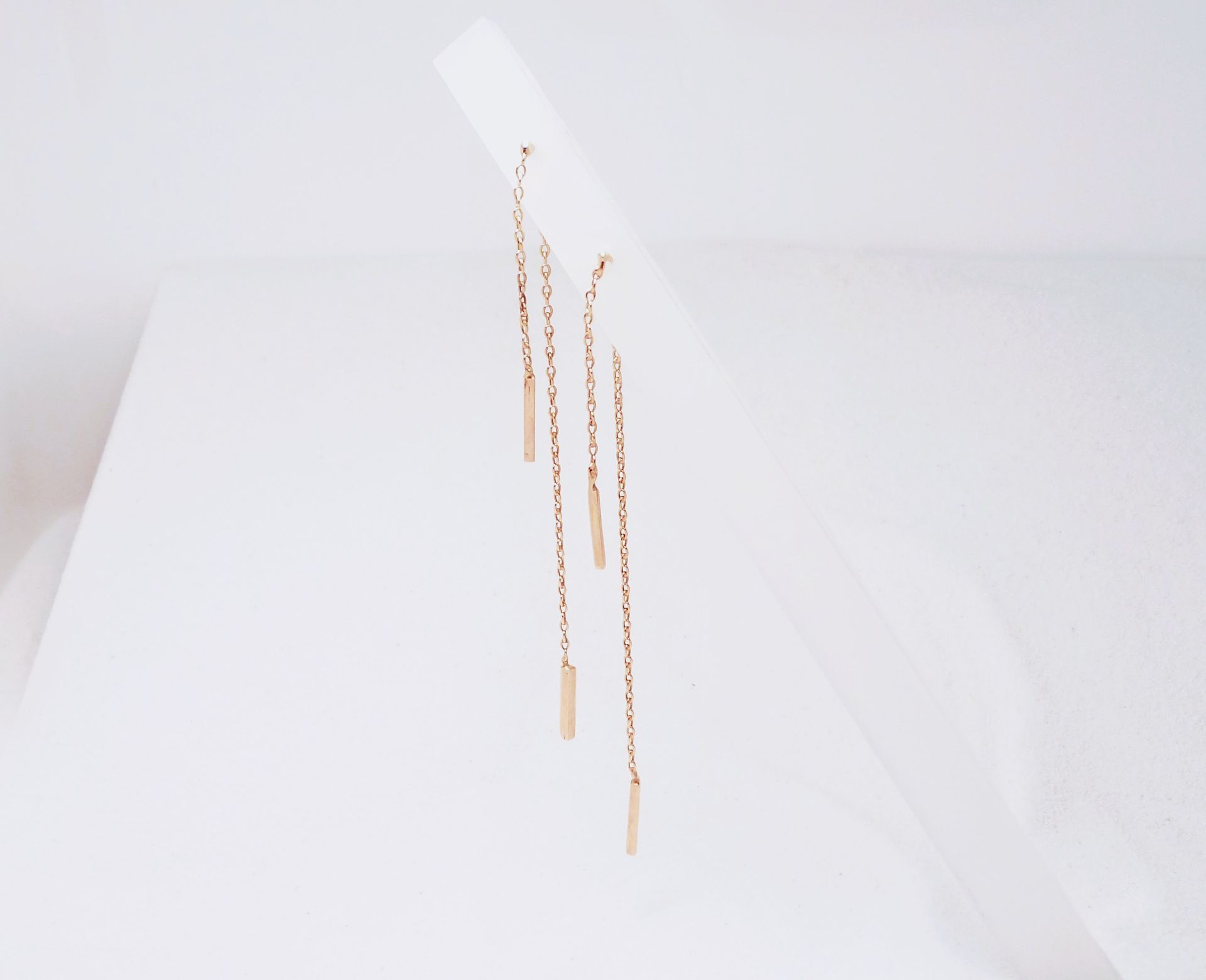Oorhangers van 24 kt goud - YK Art